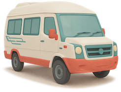 minibus can be parked in this spot